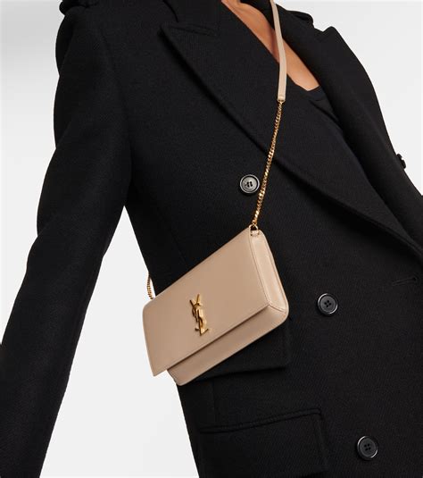 ysl phone holder bag beige|saint laurent cassandre phone holder.